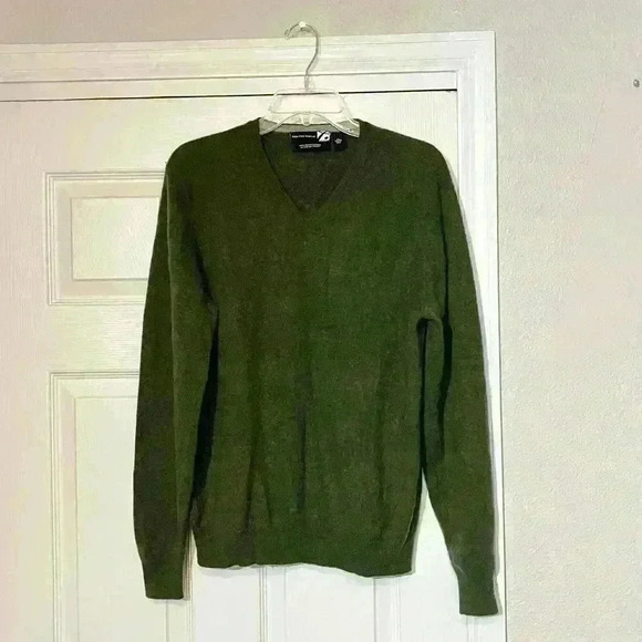 Saks Fifth Avenue 100% Scottish Cashmere Sweater Pullover V Neck   Todd Duncan - Picture 1 of 10